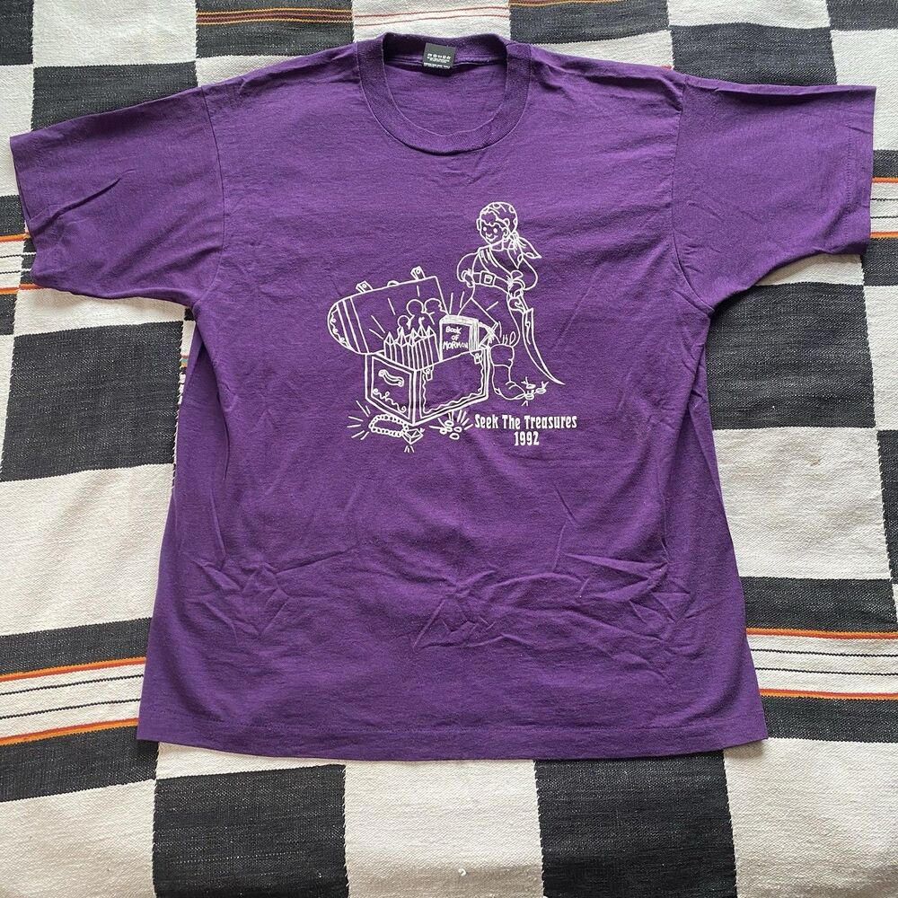 Vintage Screen Stars 1992 Single Stitch Graphic Tee Shirt. Mormon. Size XL. Rare